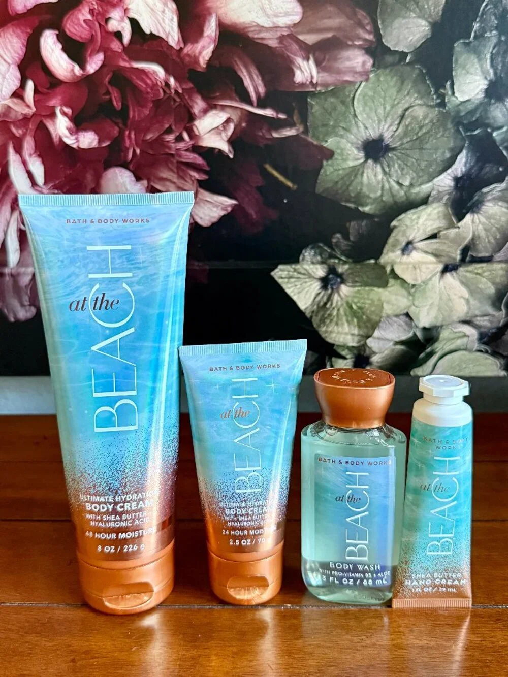 NEW 4-Pc AT THE BEACH Bundle Bath & Body Works